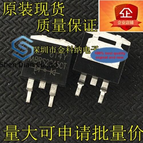 10pcs 100% orginal new in stock MBRB2045CT MBRS2045CT Schottky rectifier diode 20A 45V SMD TO-263