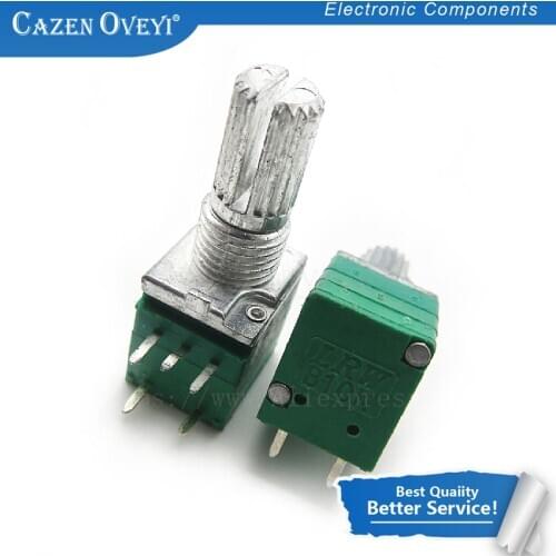 10pcs/lot RV097NS 1K 5K 10K 20K 50K 100K 500K with a switch audio 5pin shaft 15mm amplifier sealing potentiometer In Stock