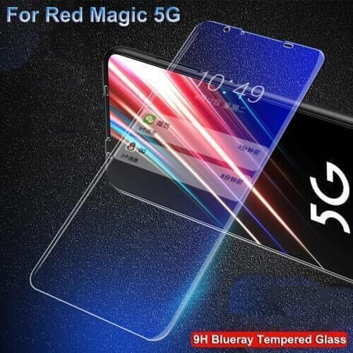 2PCS 9H Blueray Tempered Glass For ZTE Nubia Red Magic 5G 9H film glass Screen Protector For Nubia Redmagic 5G NX659J 2020 film