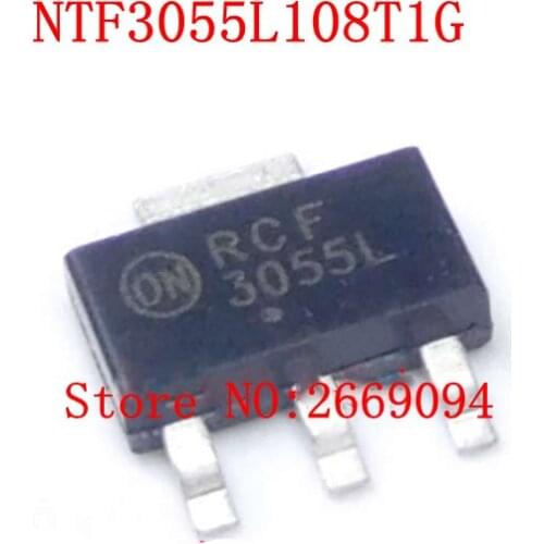 5PCS /10PCS NTF3055L NTF3055L108T1G SOT-223 3A/60V low voltage switch tube new original