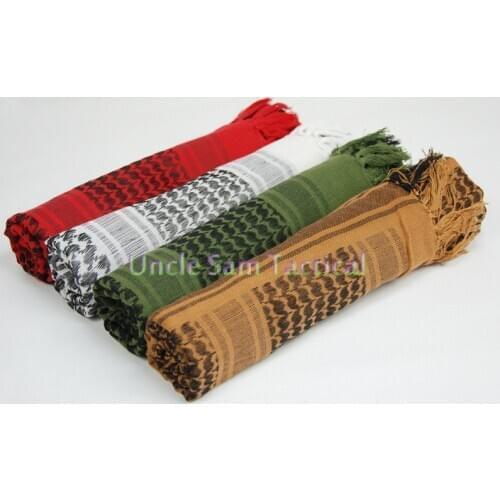 Army Military Unisex Arab Shemag Cotton Scarves Tactical Hunting Head Scarf Paintball Face Mesh Desert Bandanas