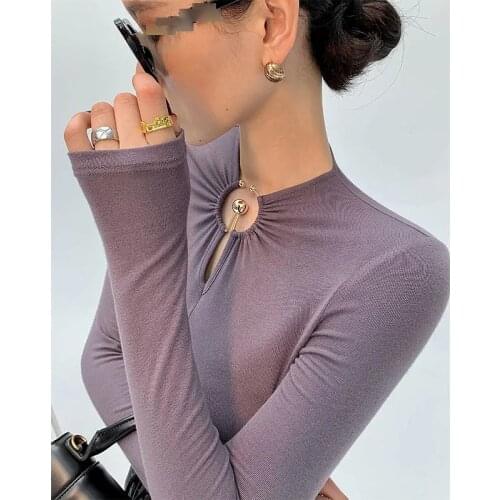 Женские футболки с длинным рукавом BARRYKONE China At AliExpress