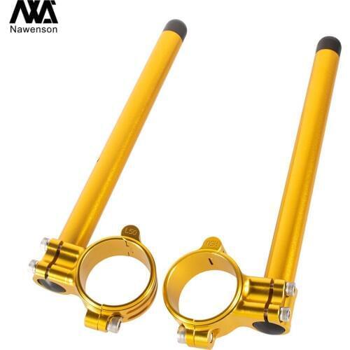 For GSXR1300 1999-2018 For CBR1000RR 2004-2019 50mm Motorcycle Clip-on 7/8" 22mm Detachable CNC Aluminum Handlebars