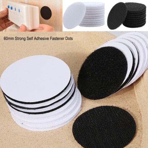 5-30Pairs/lot 60mm Strong Self Adhesive Fastener Dots Stickers Velcros Adhesive Tape For Bed Sheet Sofa Mat Carpet Anti Slip Mat
