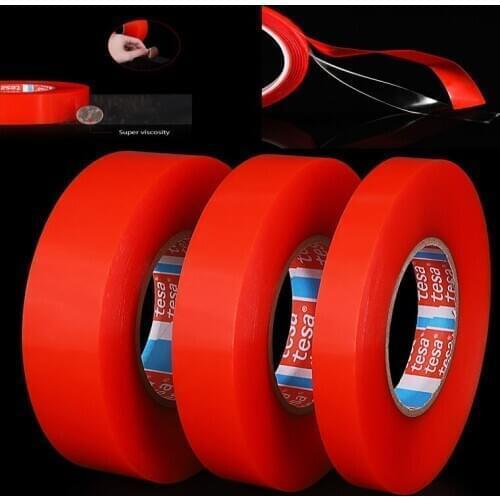 Double Sided tape 3m 8mm-50mm Width Strong Clear Transparent Tape Washable Adhesive Nano Traceless Sticker Glue Tape
