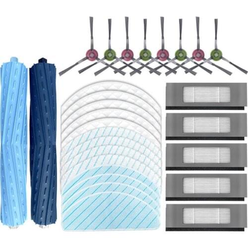 Hepa Filter for vacuum cleaner Main Side Brush vacuum cleaner brush Mop Rag for ECOVACS T9AIVI / AIVI iVacuum iCleaner Parts