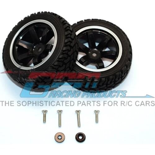 GPM PLASTIC 6 POLES WHEELS AND TIRES For AXIAL 1/18 4WD ELECTRIC YETI JR CAN-AM MAVERICK X3 X RS TURBO R-AXI90069 RC Upgrade