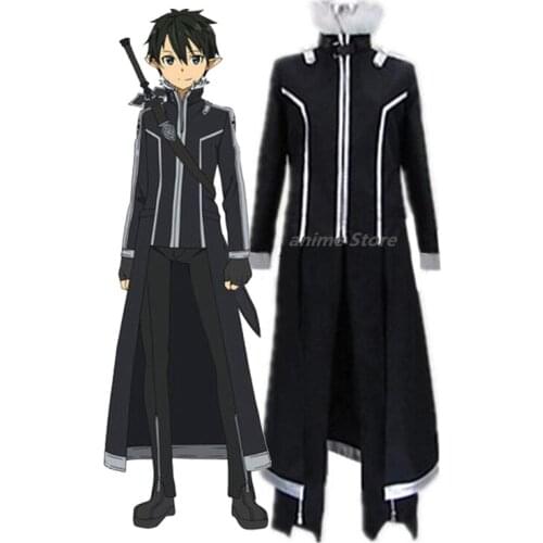 Anime Sword Art Online Kirito Cosplay Costume customized any size