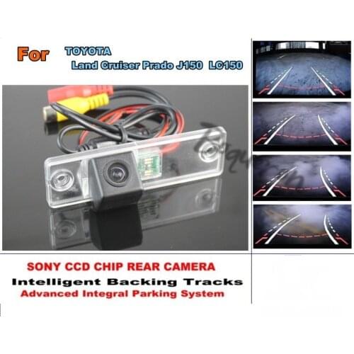 For TOYOTA Land Cruiser Prado LC 150 LC150 TX VX Smart Tracks Chip Camera HD Intelligent Dynamic Parking Car Rear View Camera