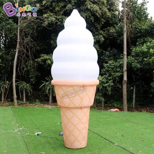 Commercial inflatable ice cream with LED lighting for decoration / inflatable advertising ice cream model for sale - toys
