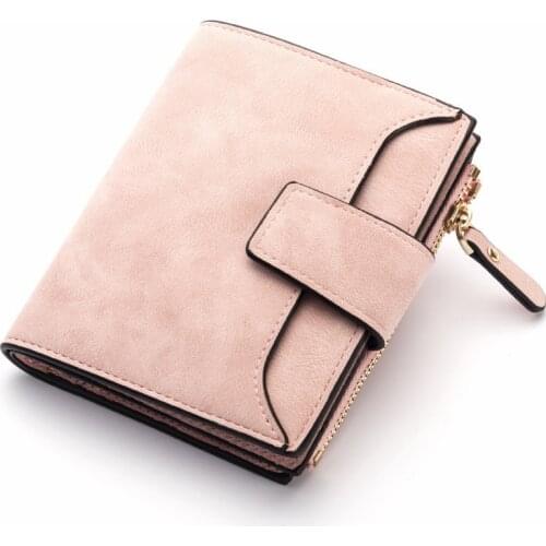 2021 Leather Women Wallet Hasp Small and Slim Coin Pocket Purse Women Wallets Cards Holders Luxury Brand Wallets Designer Purse