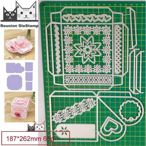 Surprise Gift Box Metal Cutting Dies Scrapbooking New 2021 Card Stencil Cut Die for DIY Card Crafts Handmade