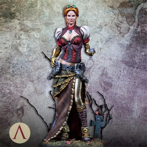 1/24 Scale Model Resin Kit LADY VALERIOUS GK Assembly Models Figure Resin Kit Model Colorless Self-Assembled Toy