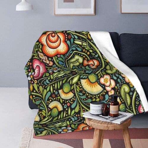 Bohemia Blanket Flannel All Season Traditional Multifunction Lightweight Throw Blankets for Bedding Outdoor Rug Piece