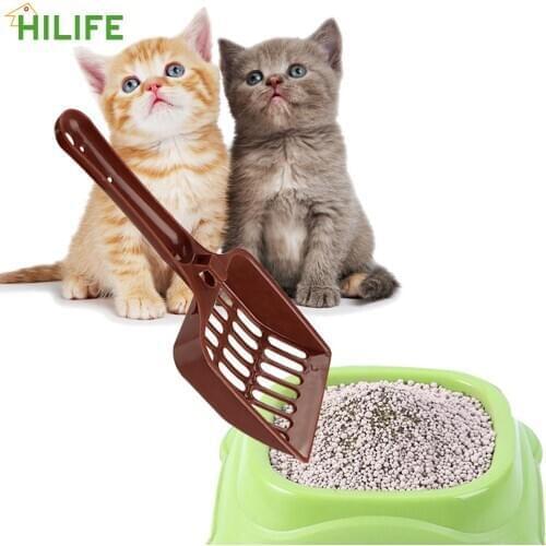 Plastic Scoop Random Color Cat Litter Shovel Pet Cleanning Tool Dog Food Spoons