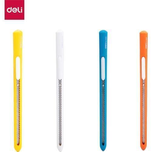 Deli Cutter Box Paper Cutter 4PCS Pack School supplies Stationery Utility Cutting Knife Cutter Art Craft Knife E2025