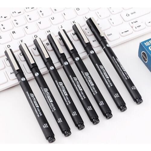 12 Baoke Needle Pen BK600 Drawing Pen 0.5mm Comic Design Marker Sketch Pen Drawing Pen Hook Line Pen Office Supplies