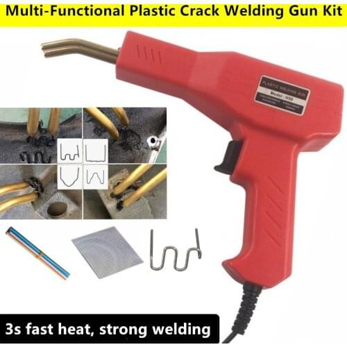 Handy Plastics Welding Gun Kit for Home Car Garage Tools PVC Repairing Tool Car Bumper Repairing Hot Staplers Welding Machine