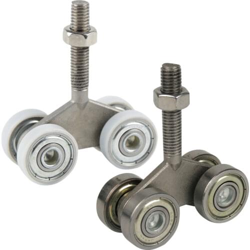 Door roller ultra-quiet wooden furniture sliding door pulley hanging track curtain nylon wheel glass bearing door hardware