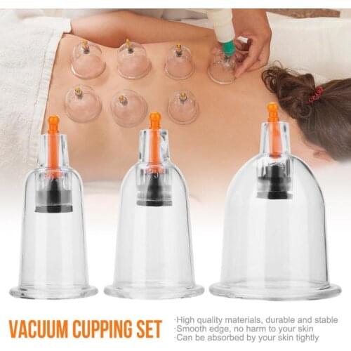12pcs / set Ventosas Suction Cup U-shape Cups Relax Vacuum Set Massage Therapy Suction Traditional Bottles Sets for Man Woman