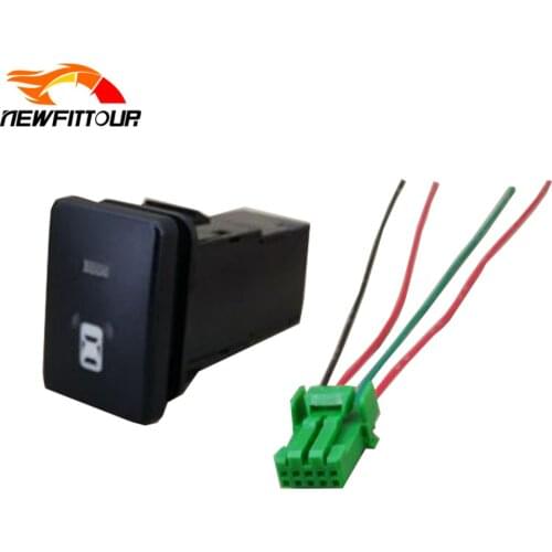 1PC Car Radar Switch Button With Wire For Toyota PRADO 2010-2019 Car Accessories