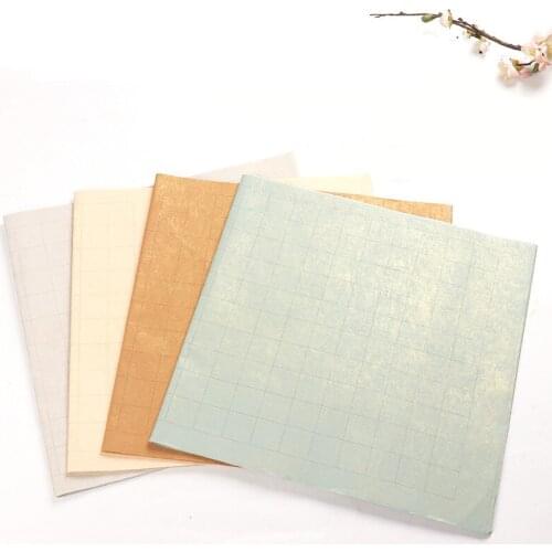 15 Sheets Chinese Painting Batik Rice Paper Calligraphy Drawing Paper Handmade Half-Ripe Xuan Paper Calligraphy Carta Riso