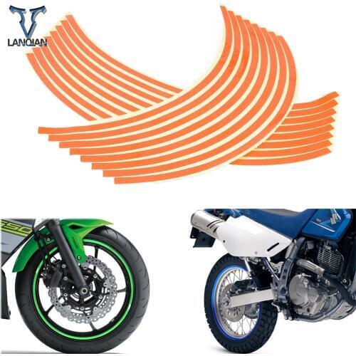 16 Strips 17inch/18inch wheel Motorcycle Wheel Tire Rim Stickers For Aprilia TUONO R V4R Factory V4 R MANA 850 RS 125 250