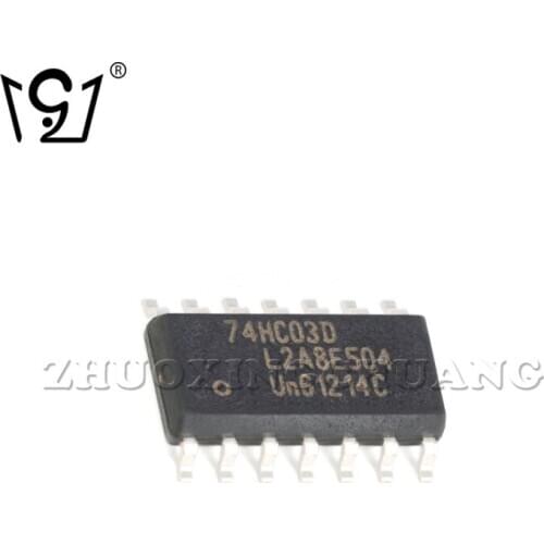 20PCS 74HC03D,653 SOIC-14 Four-two-input NAND gate chip