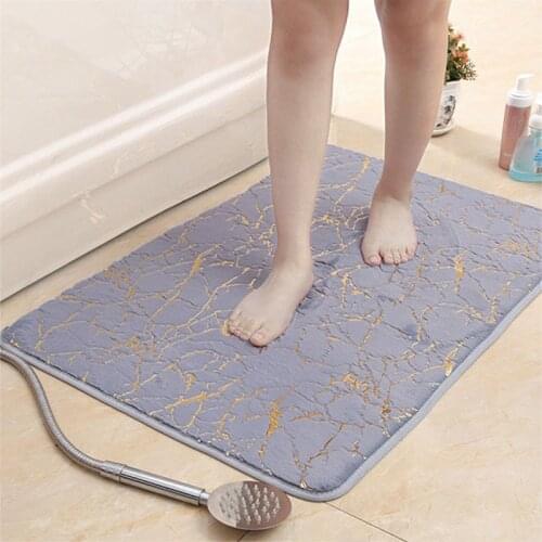 4 Size Absorbent Carpets Shower Bathroom CarpetImitation Rabbit Hair Bronzing Carpet For Home Decor Nordic Style -slip Bath Mats