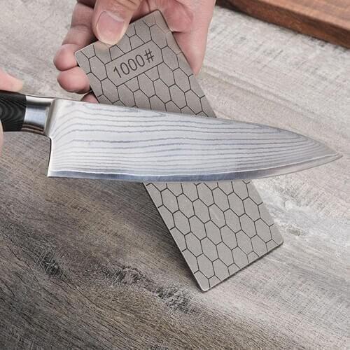 Diamond Knives Sharpening Stone 400# 1000# 600# Grindstone Knife Sharpener Ultra-thin Honeycomb Whetstone Set