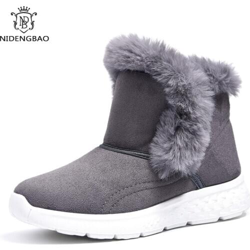 2020 New Winter Snow Boots for Women Hot Sale Female Shoes Warm Womens Cotton Boots Cute Ankle Boots for Female Student