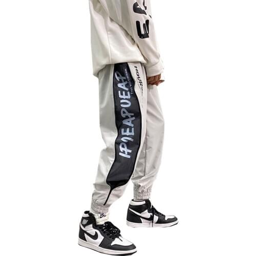 Hip Hop Jogging Pants 2021 Elastic Waist Harem Pants Male Streetwear Punk Trousers Breathable Pants Men