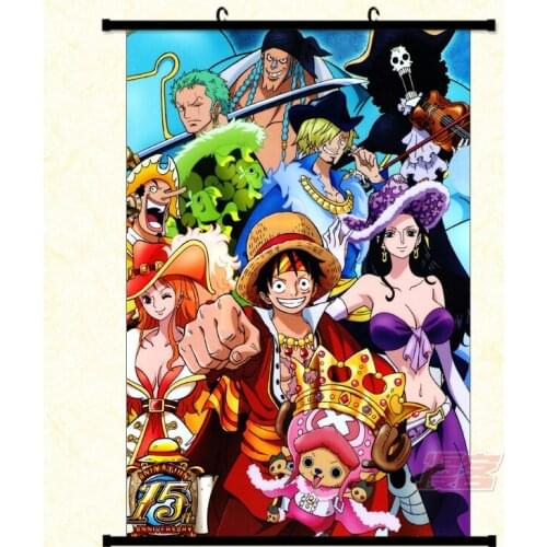 One Piece Poster Wall Art Home Decor High Quality Tarpaulin Scroll Painting Modern Artwork Living Room Decoration