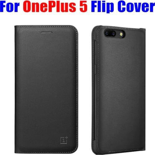 For ONEPLUS 5 Case Best Quality Official Luxury PU Leather Flip cover For OnePlus5 Smart Wake UP/Sleep + Screen Protector OP51