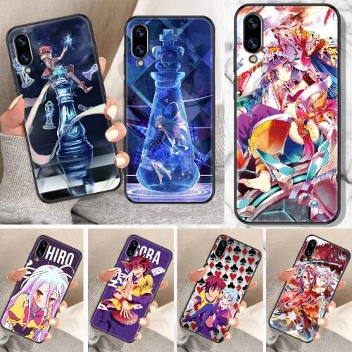No Game NO life Anime Phone Case For Huawei Honor 6A 7A 7C 8A 8X 8 9 9X 10 10i 20 Lite Pro black silicone bumper luxury
