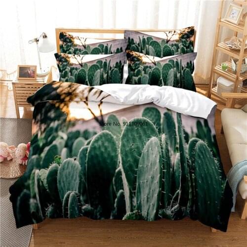 Flower Cactus Daisy Cherry Rose Bedding Set Duvet Cover Set 3d Bedding Digital Printing Bed Linen Queen Size Bedding Set