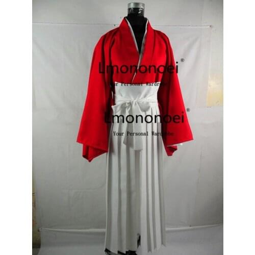 Lmononoei Rurouni Kenshin kimono red Cosplay Costume