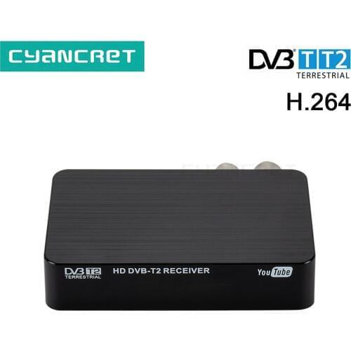 Mini K2 TV Receiver DVB-T2 DVB-T H.264 FHD Terrestrial Digital Decoder TV Tuner Set Top Box for Monitor Support PVR Wifi Antenna