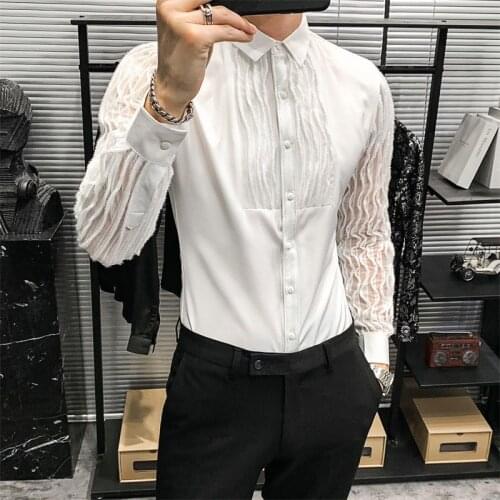 Men Patry Shirt Spring And Autumn Casual Tops
