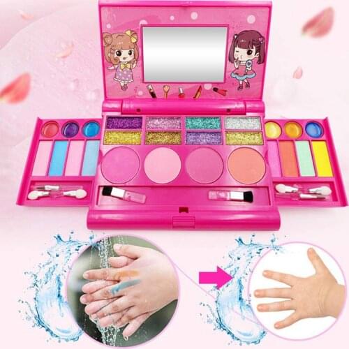Girls Makeup Set Princess Cosmetics Make Up Set Washable Kids Makeup Set Pretend Play Make Up Toys For Children Girls Toy