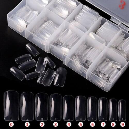 500pcs False Nails Home Nail Salon Supplies Birthday Gift Manicure Supplies Holiday Gift DIY Nail Art Tools