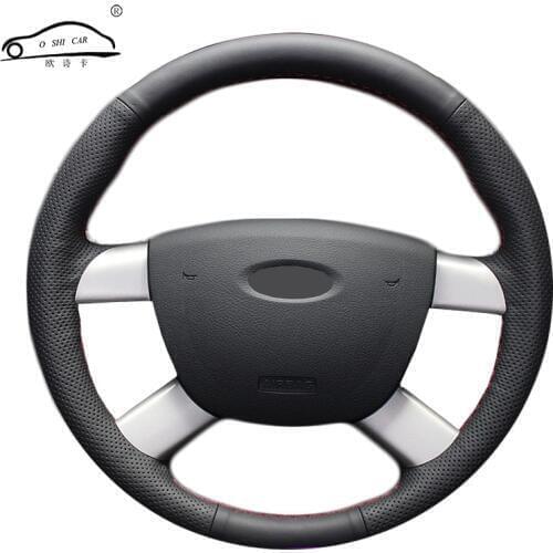 Car Steering Wheel Braid For Ford Kuga 2008-2011 Focus 2 2005-2011 C-MAX 2007-2010/ar Made custom Steering Wheel Covers Protect