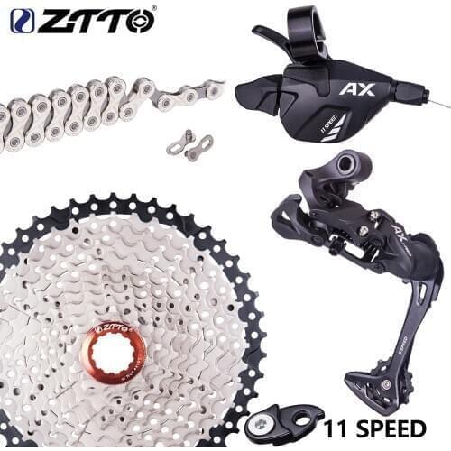 ZTTO MTB 1*11 Speed Shifter Rear Derailleur Group Set 11s 40t 42t 46t Cassette 11s K7 freewheel 11v Chain with Hanger Extension