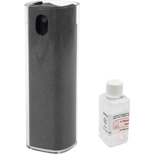 Portable Screen Cleaner All-in-one Mobile Phone Screen Cleaner Tablet Computer Cleaning Spray + Replenisher Artifact Set QXNF