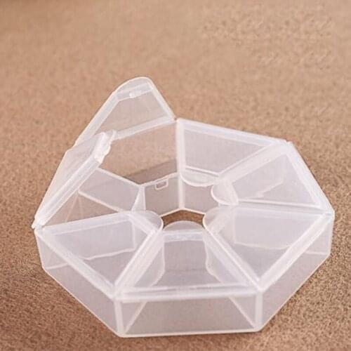 Transparent Plastic Pill Case 7 Grid Muilt Function Tablet Candy Box Medicine Dispenser Container Portable Outdoor Organizer