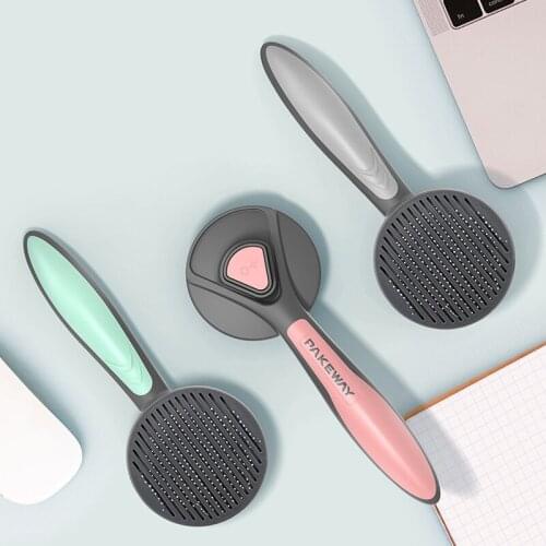 Pet Comb For Dogs Grooming Automatic Hair Brush Remover Cat Hair Shedding Comb Dog Beauty Comb Pet Cleaning Products Supplies