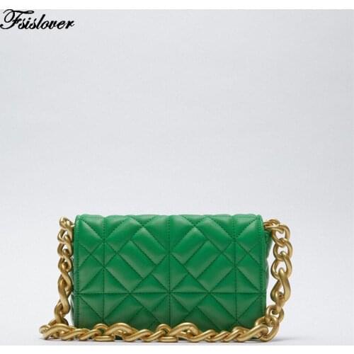 Weave Metal Chain Small Crossbody Bags for Women 2021Luxury Quality Pu Leather Shoulder Bag Female Designer Handbags and Purse