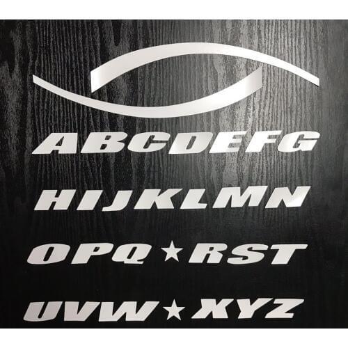 Universal Tire Lettering 3D Tyre Stickers Letters Tread Letras Neumaticos A-Z0-9 English Letter Glue DIY Decoration Sticker