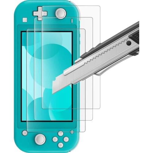 Screen Protector Tempered Glass for Nintendo Switch Lite Transparent HD Clear Anti-Scratch with Bubble-Free Fit Switch Lite