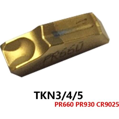 100% Original TKN Grooving Carbide Inserts TKN3 TKN4 TKN5 PR660 PR930 CR9025 Slotting Lathe Cutter Turning Tools CNC